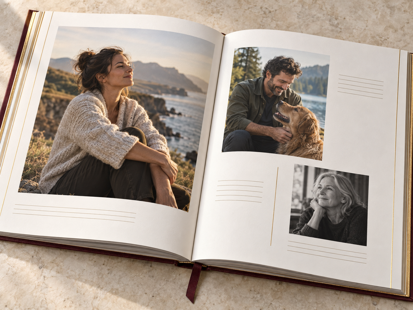 Illustrative personalized magazine concept showing refined editorial layouts